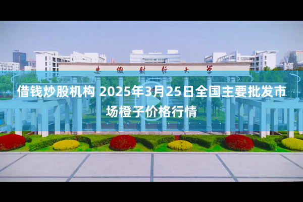 借钱炒股机构 2025年3月25日全国主要批发市场橙子价格行情