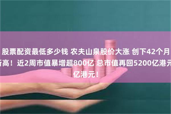 股票配资最低多少钱 农夫山泉股价大涨 创下42个月新高！近2周市值暴增超800亿 总市值再回5200亿港元！